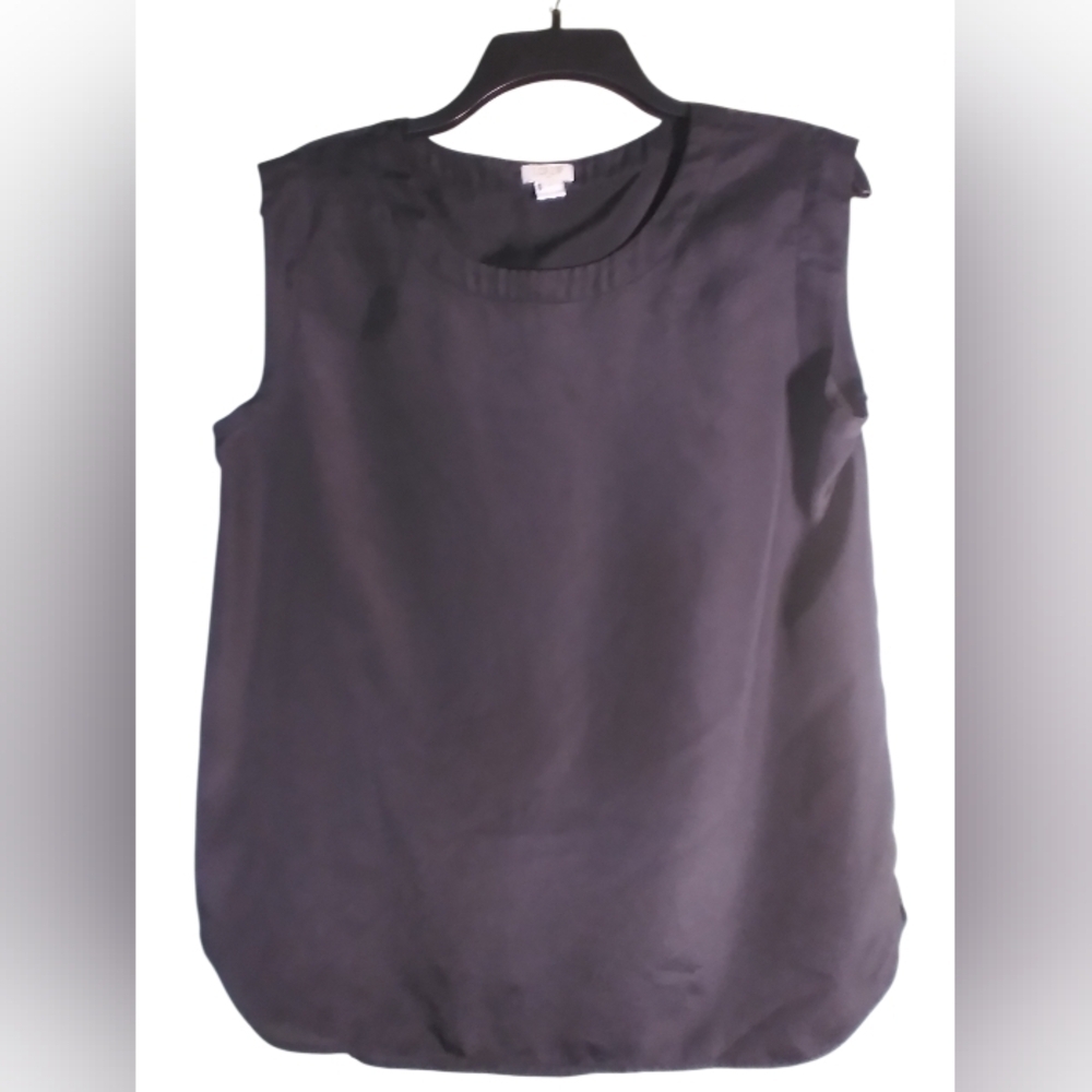 J Crew Elegant Black Sleeveless Top Size Small Minimalist Casual